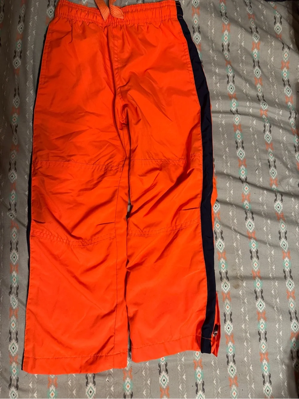 Oshkosh Bgosh Bright Orange Athletic Track Pants with Side Stripe